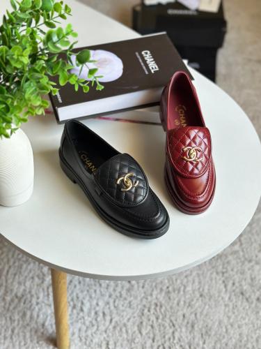 Chanel Quilted Leather Loafers