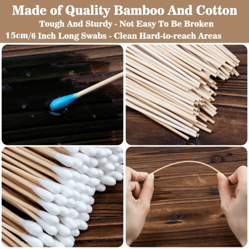 اعواد قطن و قطع قماشية للتنظيف