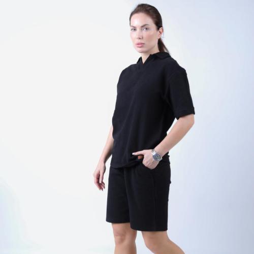 طقم أسود T-SHIRT & SHORT