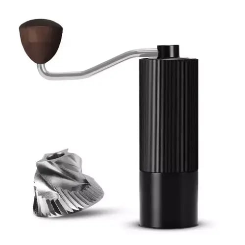 مطحنة قهوة تروس استيل مقوى لون اسود