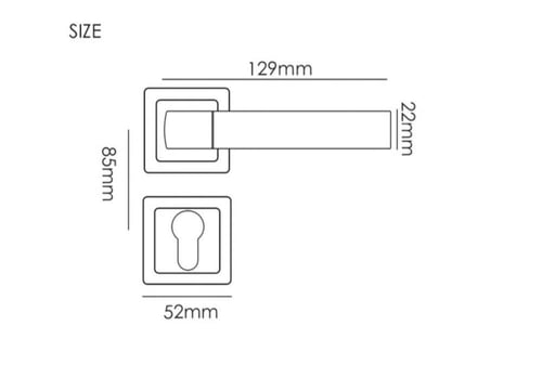 مسكة باب مودرن لون ذهبي A2058
