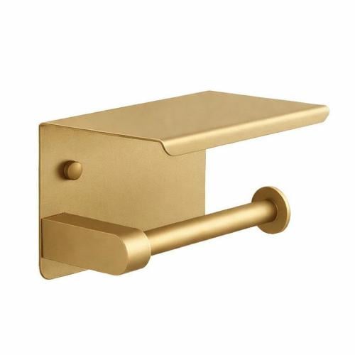 حامل مناديل ورقية لون ذهبي مطفي