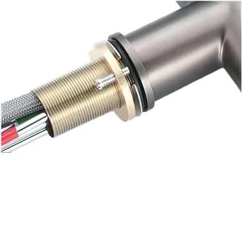 خلاط مجلي سحب مدمج مع فلتر التحلية لون رصاصي