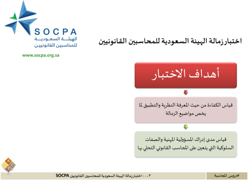 003 - اختبار زمالة الهيئة السعودية للمحاسبين القان...