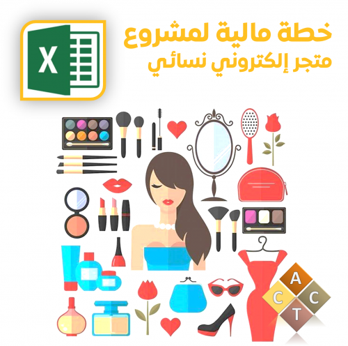 خطة مالية لمشروع متجر إلكتروني لبيع منتجات نسائية