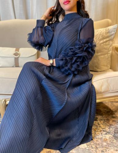 جلابية تكسير لون كحلي