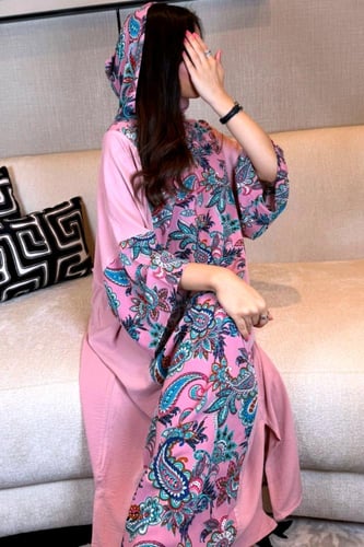 جلابية زهري مبتكرة قصة مغربي شعبي