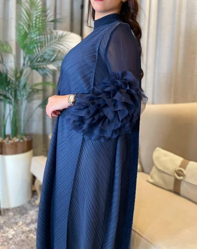 جلابية تكسير لون كحلي