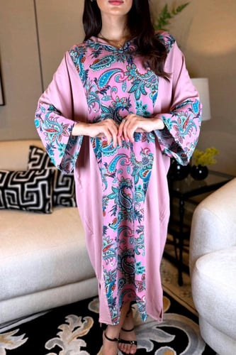 جلابية زهري مبتكرة قصة مغربي شعبي