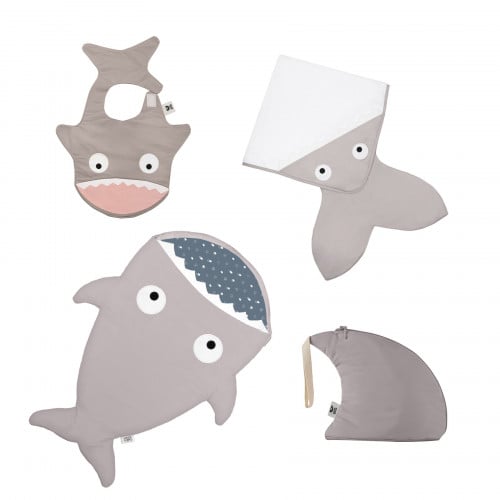 Shark Set - Grey with Blue