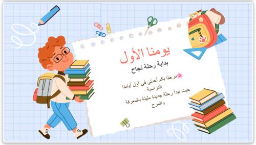 للمعلمات عرض ومسابقات اول حصة دراسية