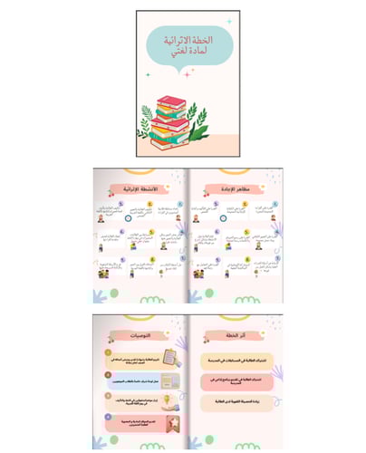 الخطة الاثرائية لمادة لغتي أول ابتدائي بنين