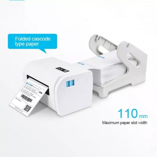 طابعة بوليصات شحن حرارية بلوتوث مع ستاند و 500 ورق...