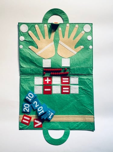 الحقيبة التعليمية القماشية - الأرقام الإنجليزية