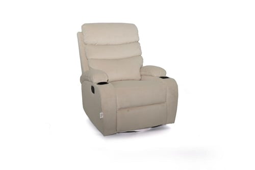 كرسي استرخاء مخمل – هزاز ودوار للراحة والدعم المثا...