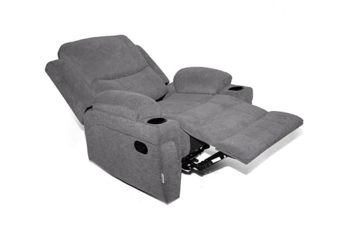 كرسي استرخاء ثابت قماش كتان يتحمل حتى 160 كيلو من...