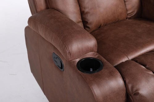 ذا لاونجر The Lounger قماش فايبر (شاموا) بني - كرس...