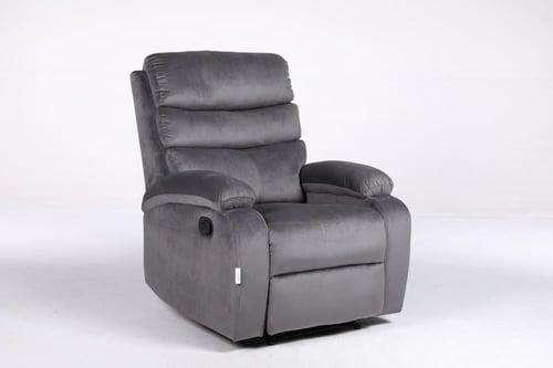 كرسي استرخاء رمادي – فخامة المخمل وراحة الجلسات ال...