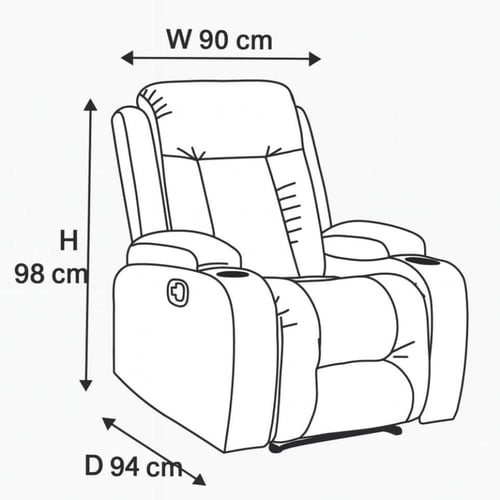 ذا لاونجر The Lounger قماش فايبر (شاموا) بتصميم رم...