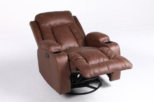 ذا لاونجر The Lounger قماش فايبر (شاموا) بني - كرس...