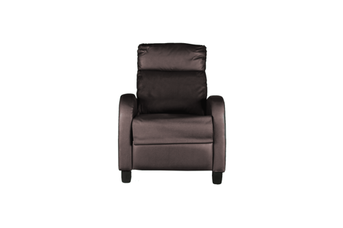 كرسي استرخاء بني غامق جلد – مزيج الفخامة والراحة