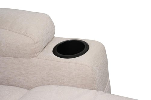 كرسي استرخاء ثابت قماش كتان بتصميم مريح من كوزي صو...