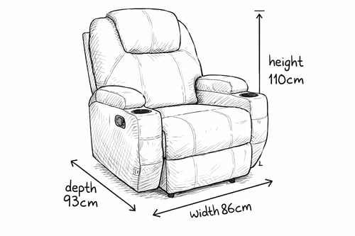كرسي استرخاء ثابت قماش كتان بتصميم مريح من كوزي صو...