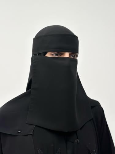 نقاب وسط مطاطين قصير -1009
