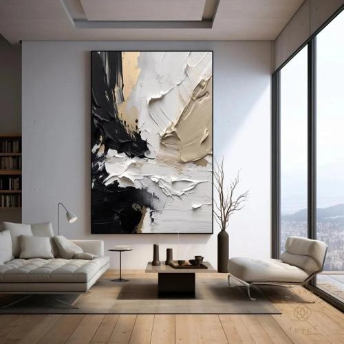 لوحة كانفس فن تجريدي (طباعة)