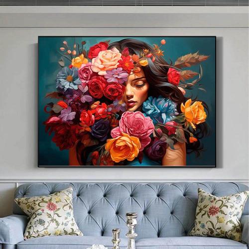 لوحة كانفس فن تجريدي (طباعة)