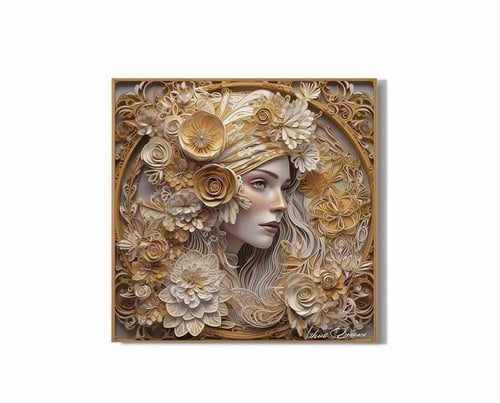 لوحة فنية بتصميم ثلاثي الأبعاد (طباعة)