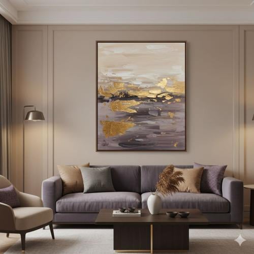 لوحة فن تجريدي كانفس (طباعة)