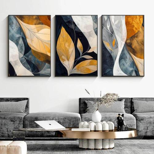 لوحة كانفس فنية ثلاثية (طباعة)