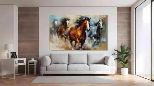 لوحات فنية للخيل (طباعة)