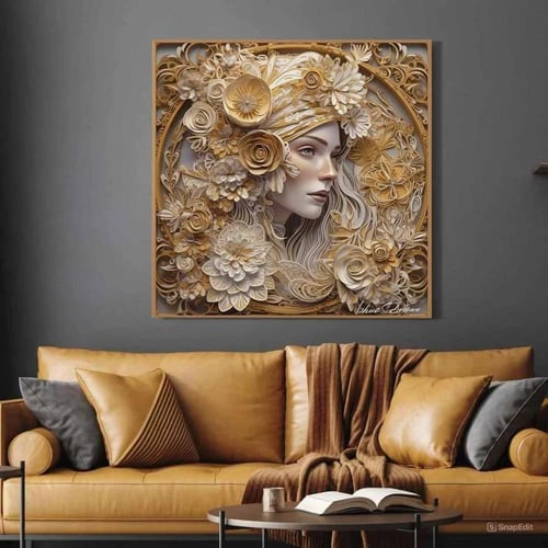 لوحة فنية بتصميم ثلاثي الأبعاد (طباعة)