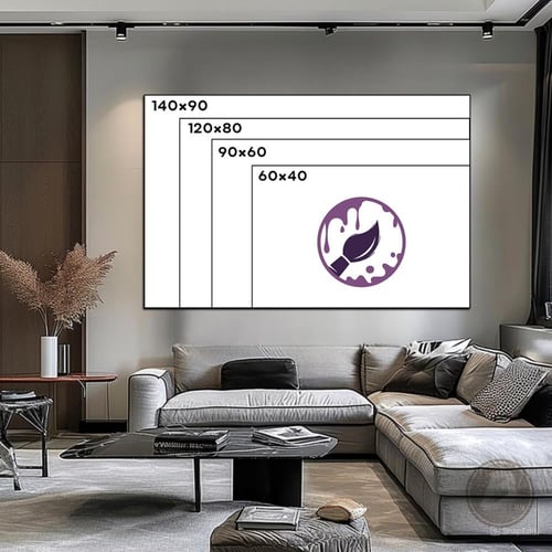 لوحة فن تجريدي (طباعة)