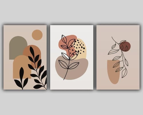 لوحة فنية كانفس ثلاثية (طباعة)