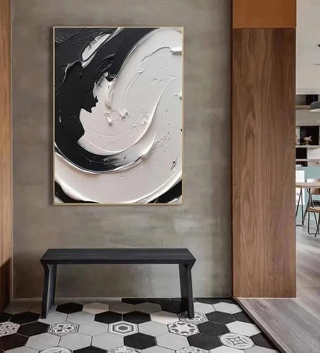 لوحة فن تجريدي (طباعة)