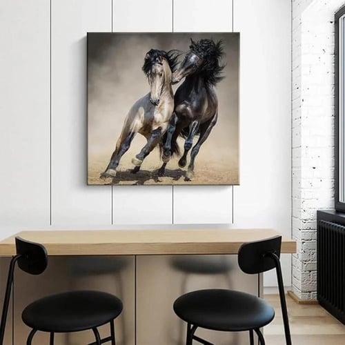 لوحات فنية كانفس للخيل (طباعة)