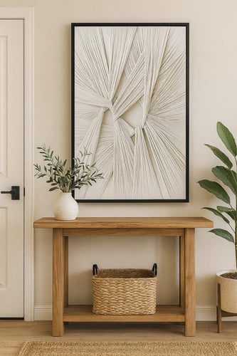 لوحة كانفس فن تجريدي ثلاثي الأبعاد