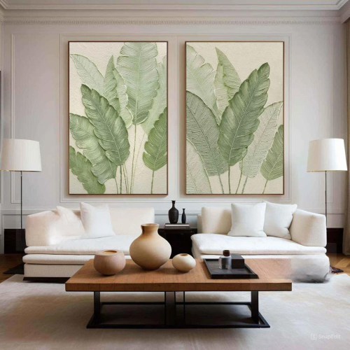 لوحة فنية كانفس ثنائية (طباعة)