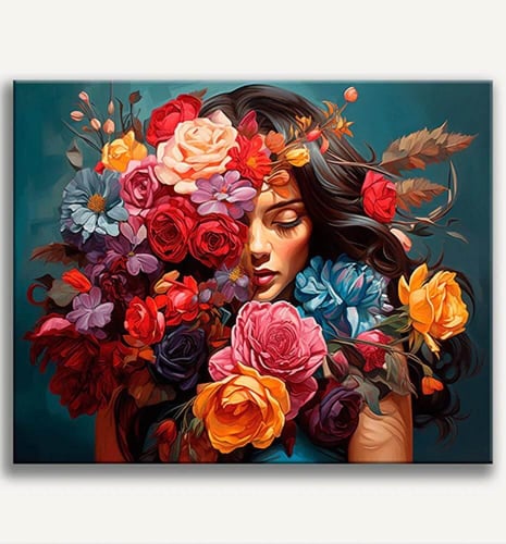 لوحة كانفس فن تجريدي (طباعة)