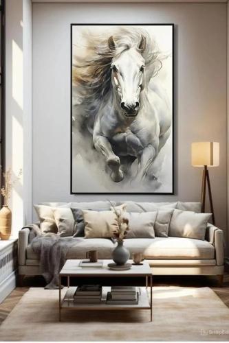 لوحات فنية كانفس للخيل (طباعة)