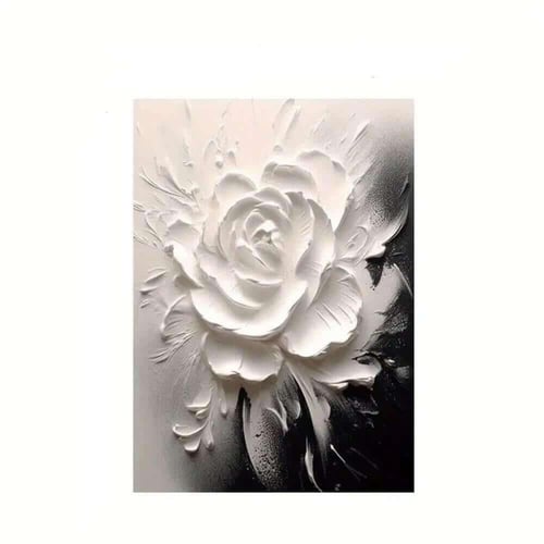 لوحة كانفس فن تجريدي (يدوي + طباعة)