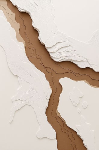 لوحة كانفس فن تجريدي (يدوي + طباعة)