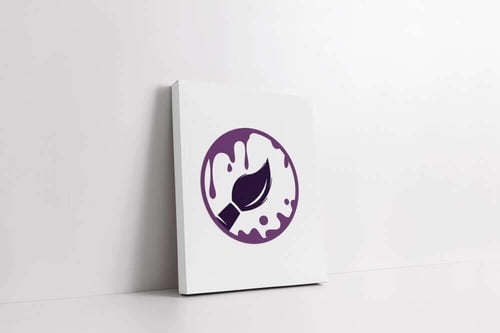 لوحة كانفس فنية ثنائية (طباعة)