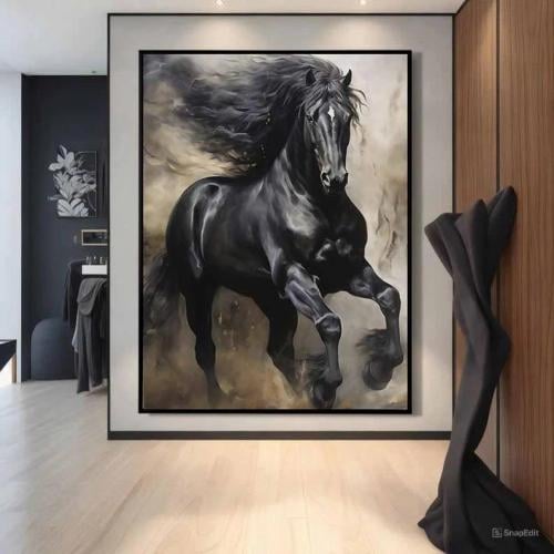لوحات فنية كانفس للخيل (طباعة)