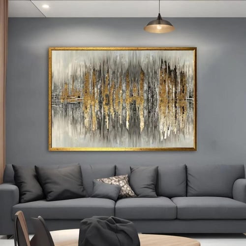 لوحة كانفس فن تجريدي (طباعة)