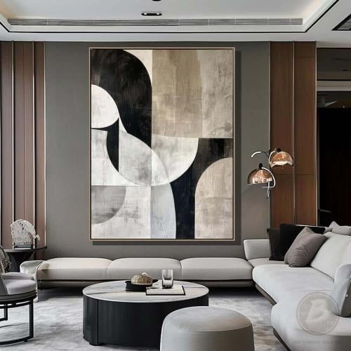 لوحة كانفس فني تجريدي (طباعة)