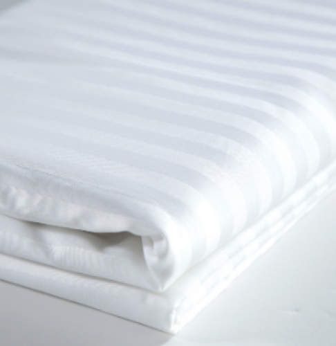 غطاء سرير (ملاءة-شرشف) مفردة بيضاء فاخرة 210×280 س...